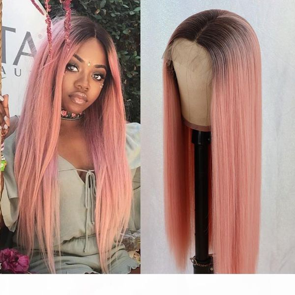 heat resistant middle part ombre pink color wig long hair glueless silky straight lace front wigs dark roots synthetic wigs for black women
heat resistant middle part ombre pink color wig long hair glueless silky straight lace front wigs dark roots synthetic wigs for black women