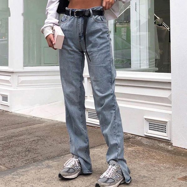 streetwear split buttons jeans women fashion high waist straight pants capris pocket 90s vintage punk denim trousers1, Blue
streetwear split buttons jeans women fashion high waist straight pants capris pocket 90s vintage punk denim trousers1, Blue