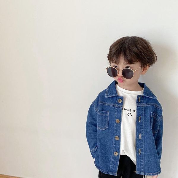 jackets spring autumn boys fashion denim korean style 2021 solid color casual coats 1-7y1, Blue;gray
jackets spring autumn boys fashion denim korean style 2021 solid color casual coats 1-7y1, Blue;gray