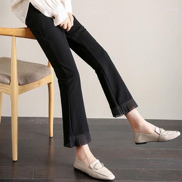 3369# 2021 spring korean fashion black maternity pants 9/10 elastic waist belly pants for pregnant women pregnancy trousers1, White
3369# 2021 spring korean fashion black maternity pants 9/10 elastic waist belly pants for pregnant women pregnancy trousers1, White
