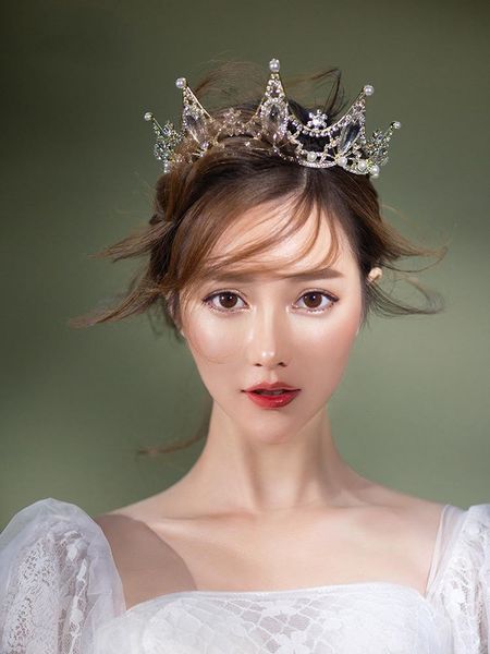 dress bride crystal high end headdress net red princess crown wedding ceremony, Silver
dress bride crystal high end headdress net red princess crown wedding ceremony, Silver