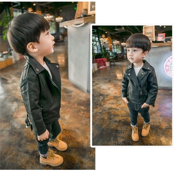 new fashion cool girls boys pu coat jacket spring autumn winter kids baby leather jackets overcoats clothes y200901, Blue;gray
new fashion cool girls boys pu coat jacket spring autumn winter kids baby leather jackets overcoats clothes y200901, Blue;gray