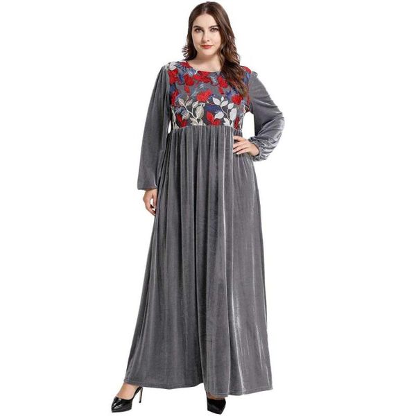ethnic clothing elegant women winter kaftan o neck leaf embroidery lantern sleeve empired maxi long dresses vestidos muslim abaya black gray, Red
ethnic clothing elegant women winter kaftan o neck leaf embroidery lantern sleeve empired maxi long dresses vestidos muslim abaya black gray, Red