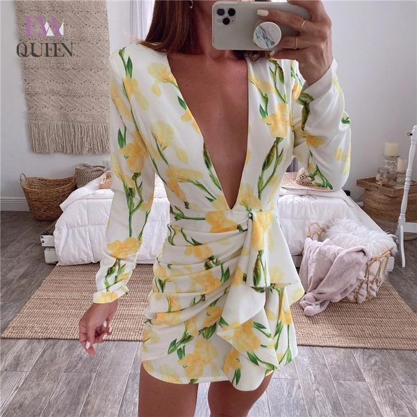 casual dresses evaqueen ruffle flower print dress ruched backless deep v neck long sleeve party women summer bodycon short, Black;gray
casual dresses evaqueen ruffle flower print dress ruched backless deep v neck long sleeve party women summer bodycon short, Black;gray