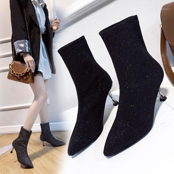 boots 2022 autumn and winter high heel women's shoes pointed toe stiletto black stretch thin socks marti sexy1
boots 2022 autumn and winter high heel women's shoes pointed toe stiletto black stretch thin socks marti sexy1