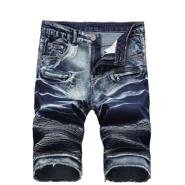shorts bikers slim fit vintage denim shorts men new summer men retro ripped jeans plus size 28-42, Blue
shorts bikers slim fit vintage denim shorts men new summer men retro ripped jeans plus size 28-42, Blue