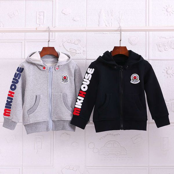 20 japane miki kids' fall alphabet badge embroidered sportswear et hooded cardigan wyk5, Black
20 japane miki kids' fall alphabet badge embroidered sportswear et hooded cardigan wyk5, Black