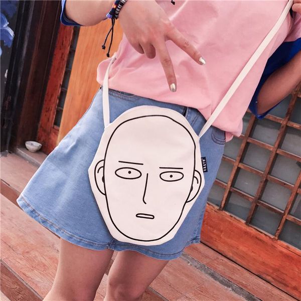 cartoon canvas bag coin purse super document package messenger bag