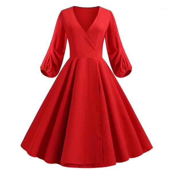 red dress 2020 autumn plus size womens clothing pin up vestidos retro casual party robe rockabilly long sleeve vintage dresses1, Black;gray
red dress 2020 autumn plus size womens clothing pin up vestidos retro casual party robe rockabilly long sleeve vintage dresses1, Black;gray