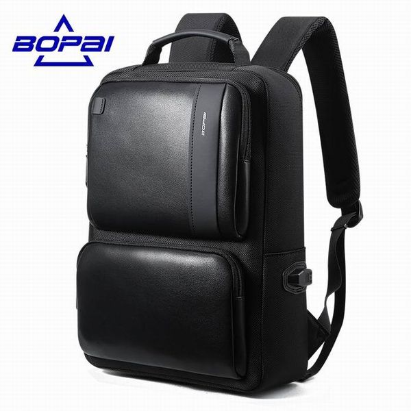 bopai черный кожаный рюкзак колледж сумка для мальчиков mens кражи рюкзаков сумки водонепроницаемые мужчины рюкзак schoolbag bbykry
bopai черный кожаный рюкзак колледж сумка для мальчиков mens кражи рюкзаков сумки водонепроницаемые мужчины рюкзак schoolbag bbykry