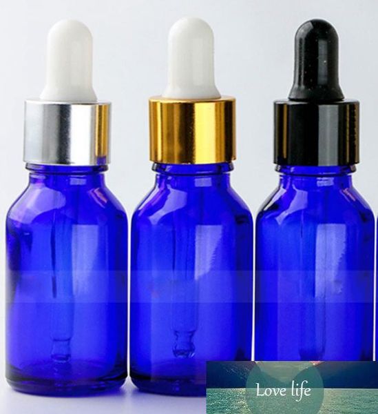wholesale 15ml tube dropper glass bottle cobalt blue essential oil vial with silver gold black lids
wholesale 15ml tube dropper glass bottle cobalt blue essential oil vial with silver gold black lids