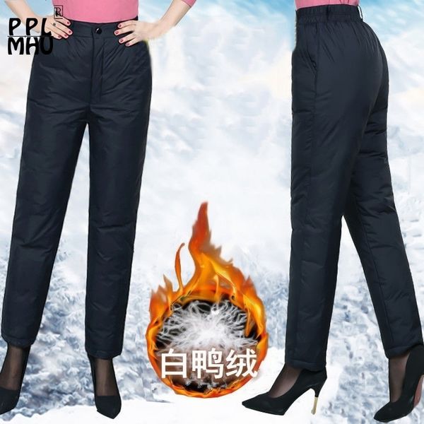 men and women down high waist pants for fashion thicken increase straight duck down trousers casual large size 5xl snowpants 201031, Black;white
men and women down high waist pants for fashion thicken increase straight duck down trousers casual large size 5xl snowpants 201031, Black;white