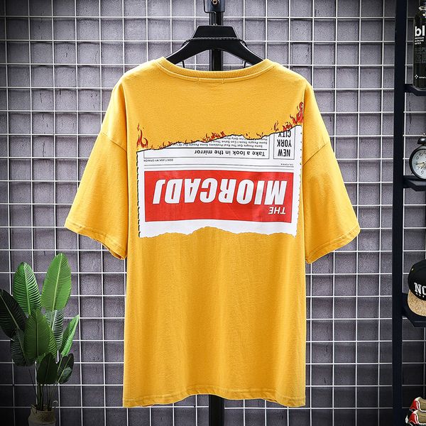man's t-shirt men summer yellow graphic oversized hip hop japanese streetwear harajuku male t shirt kg-29, White;black
man's t-shirt men summer yellow graphic oversized hip hop japanese streetwear harajuku male t shirt kg-29, White;black