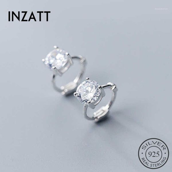 inzareal 925 sterling silver zircon round geometry hoop earrings for fashion women party fine jewelry minimalist accessories1, Golden;silver
inzareal 925 sterling silver zircon round geometry hoop earrings for fashion women party fine jewelry minimalist accessories1, Golden;silver