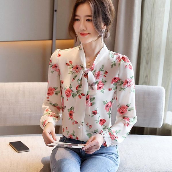 2021 korean women fashion chiffon blouse long sleeve spring autumn shirt printed casual plus size office lady work wear1, White
2021 korean women fashion chiffon blouse long sleeve spring autumn shirt printed casual plus size office lady work wear1, White