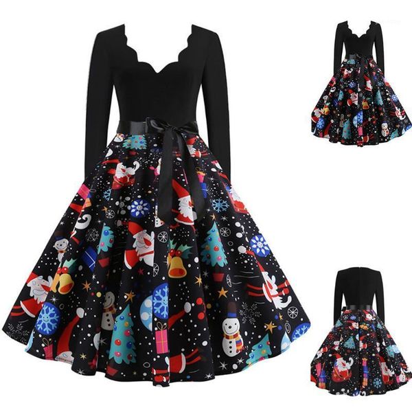 women long sleeve christmas musical notes print vintage flare dress women's autumn dresses fashion vestido falda de navidad1, Black;gray
women long sleeve christmas musical notes print vintage flare dress women's autumn dresses fashion vestido falda de navidad1, Black;gray