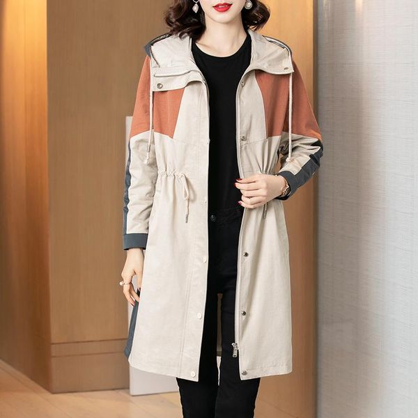 extra large size 5xl women's mid-length hooded windbreaker 2021 autumn all-match age reduction drawstring fashion jacket, Tan;black
extra large size 5xl women's mid-length hooded windbreaker 2021 autumn all-match age reduction drawstring fashion jacket, Tan;black