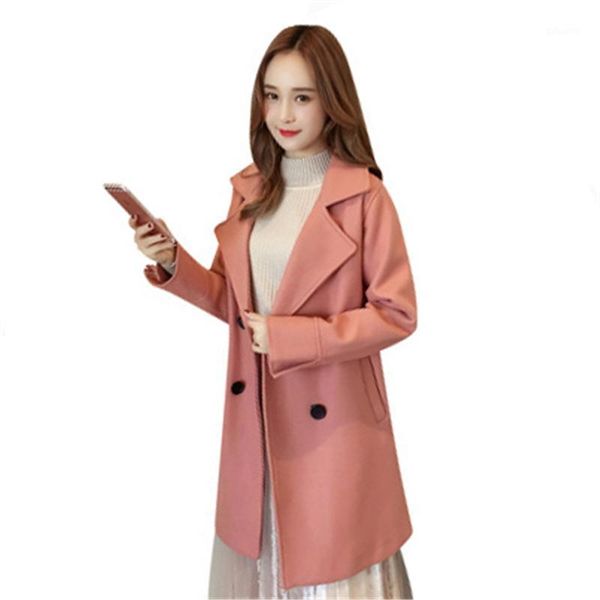 autumn winter large size women's woolen coat vintage loose female beit trench big size outerwear double breasted long coat d8601, Tan;black
autumn winter large size women's woolen coat vintage loose female beit trench big size outerwear double breasted long coat d8601, Tan;black
