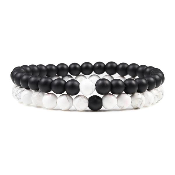 2pcs/set couples distance bracelet classic 6mm natural stone white and black yin yang beaded bracelets for men women jewelry
2pcs/set couples distance bracelet classic 6mm natural stone white and black yin yang beaded bracelets for men women jewelry