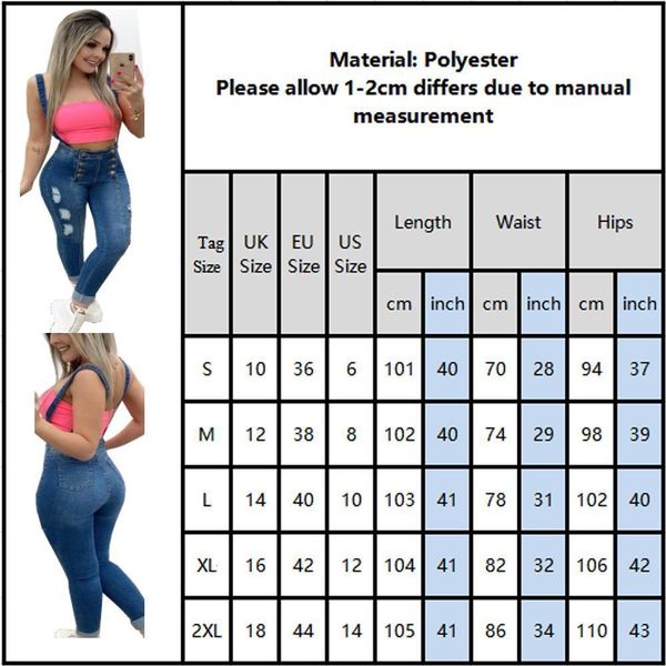 women high waist jeans pants elastic ripped holes denim jeans female casual button denim pants skinny streetwear spodnie 30, Blue
women high waist jeans pants elastic ripped holes denim jeans female casual button denim pants skinny streetwear spodnie 30, Blue