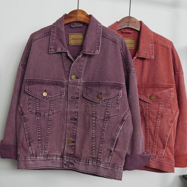 2020 new fashion short demin jackets women long sleeve korean solid casual wide waisted jeans coats pink purple1, Black;brown
2020 new fashion short demin jackets women long sleeve korean solid casual wide waisted jeans coats pink purple1, Black;brown