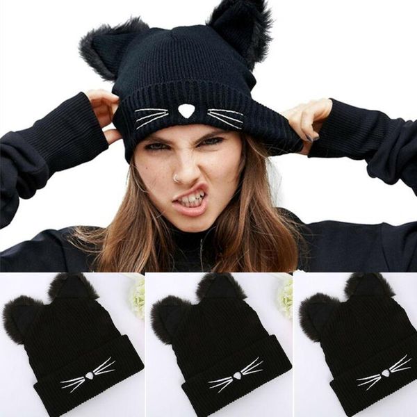 beanie/skull caps 2021 funny novelty cat ears women ladies knitted hat acrylic warm winter beanie crochet fur ski cap cosplay female, Blue;gray
beanie/skull caps 2021 funny novelty cat ears women ladies knitted hat acrylic warm winter beanie crochet fur ski cap cosplay female, Blue;gray