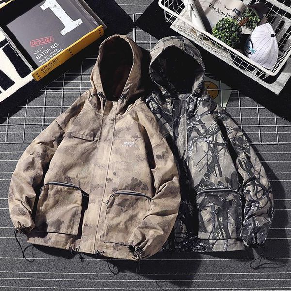 2019 spring new korean print long-sleeved hooded camouflage tooling loose men's original japanese large size casual jacket1, Black;brown
2019 spring new korean print long-sleeved hooded camouflage tooling loose men's original japanese large size casual jacket1, Black;brown