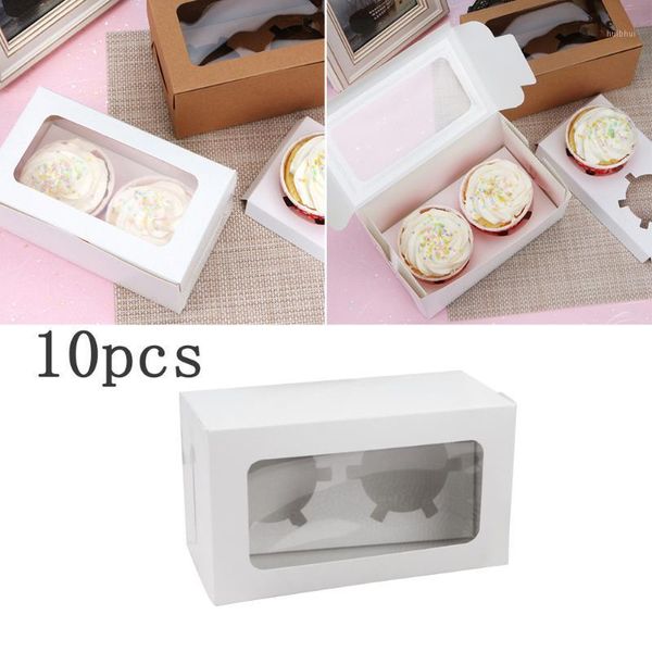 10pc 2 cavities paper cup cake box with window cupcake box packaging dessert container bakery cup cake carrier wedding party1
10pc 2 cavities paper cup cake box with window cupcake box packaging dessert container bakery cup cake carrier wedding party1
