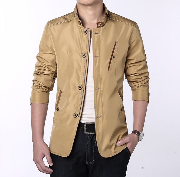 new 3xl 4xl jacket men's suit jacket thin jacket slim khaki sapphire blue single breasted windbreakers jackets, Black;brown
new 3xl 4xl jacket men's suit jacket thin jacket slim khaki sapphire blue single breasted windbreakers jackets, Black;brown
