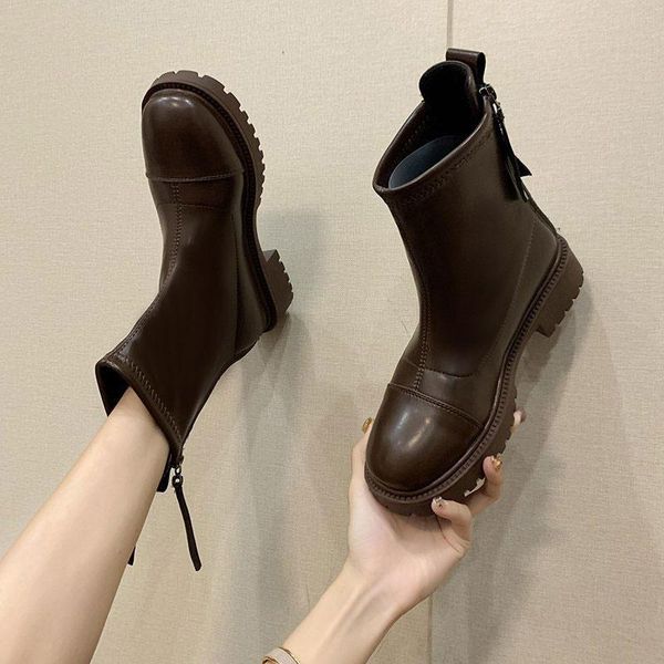 women's mid calf boots boots-women booties ladies rock shoes woman low heels booties round toe winter footwear luxury, Black
women's mid calf boots boots-women booties ladies rock shoes woman low heels booties round toe winter footwear luxury, Black