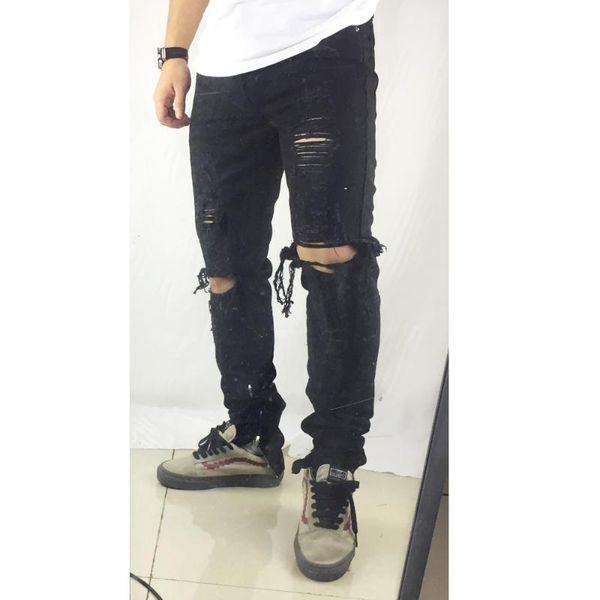 selling 2020 fashion mens jeans hole full length pants ankle zipper cool jogger damage casual hip hop hole denim jeans, Blue
selling 2020 fashion mens jeans hole full length pants ankle zipper cool jogger damage casual hip hop hole denim jeans, Blue