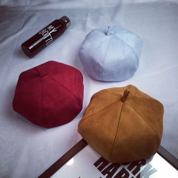 2020 womens winter beret hat female suede cap solid colors berets caps for women hats octagonal cap boinas de mujer, Blue;gray
2020 womens winter beret hat female suede cap solid colors berets caps for women hats octagonal cap boinas de mujer, Blue;gray