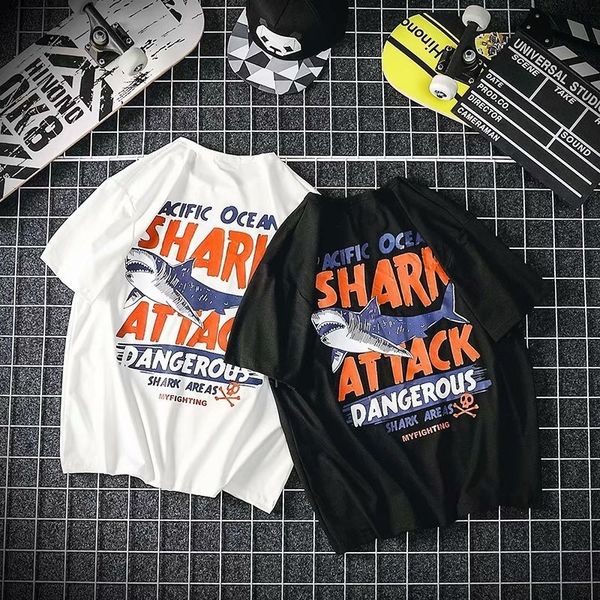 p0lxy 5 men's t-shirt t-shirt loose korean fashion fashion yhmzt youth casual half sleeve men's short 5 sleeve print shark head br, Blue
p0lxy 5 men's t-shirt t-shirt loose korean fashion fashion yhmzt youth casual half sleeve men's short 5 sleeve print shark head br, Blue