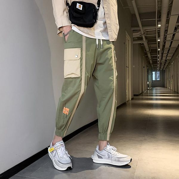 men's pants 2021 hip hop streetwear beam foot men jogger leisure sports trousers fashion pocket cargo, Black
men's pants 2021 hip hop streetwear beam foot men jogger leisure sports trousers fashion pocket cargo, Black
