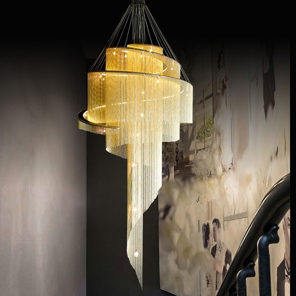 postmodern lamp large chandeliers villa living room dining room long chandelier lighting l exhibition hall golden spiral stair pendant lamps
postmodern lamp large chandeliers villa living room dining room long chandelier lighting l exhibition hall golden spiral stair pendant lamps