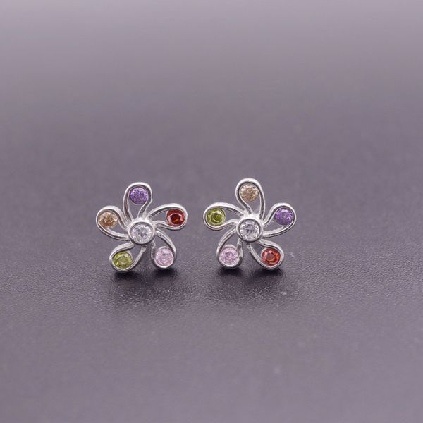 hengsheng s925 silver cross-border one product dropshipping petals peach blossom fashion simple tourmaline stone zircon ear studs womens ear, Golden 
hengsheng s925 silver cross-border one product dropshipping petals peach blossom fashion simple tourmaline stone zircon ear studs womens ear, Golden