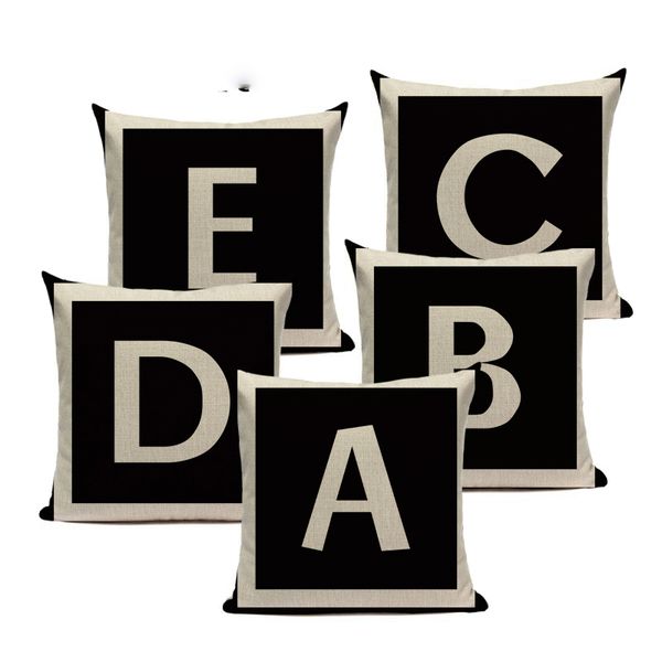 letter cushion cover fashion home decorative pillow cover vintage living room bed sofa linen cushion cover black custom cojin
letter cushion cover fashion home decorative pillow cover vintage living room bed sofa linen cushion cover black custom cojin
