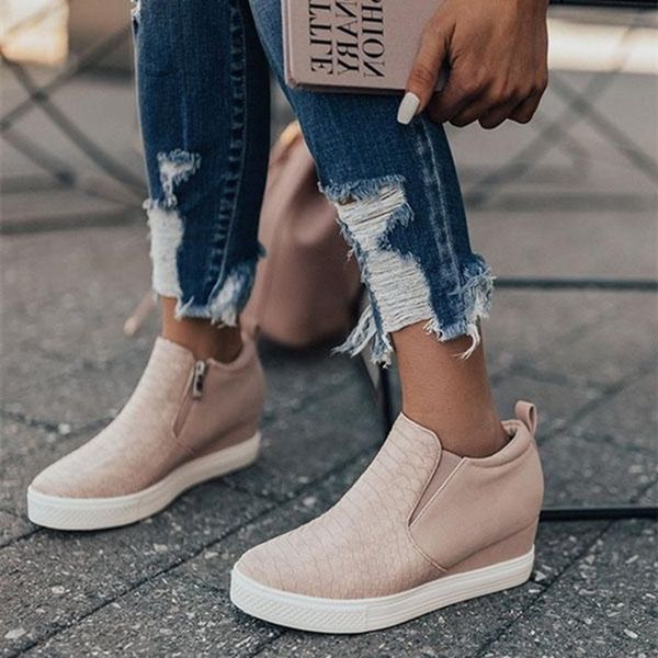 heflashor women sneakers breathable wedges platform vulcanize shoes woman pu leather women casual shoes tenis feminino y200108, Black
heflashor women sneakers breathable wedges platform vulcanize shoes woman pu leather women casual shoes tenis feminino y200108, Black