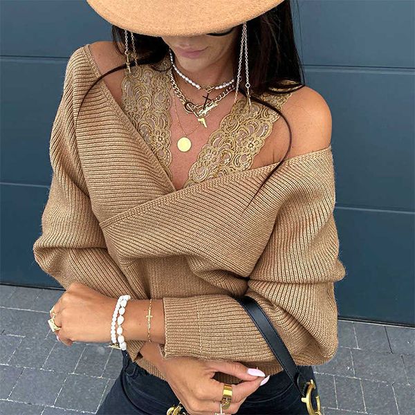 winter knitted women 2020 khaki stitching women's sweater one line collar high waist fashion pullover nightclub, White;black
winter knitted women 2020 khaki stitching women's sweater one line collar high waist fashion pullover nightclub, White;black