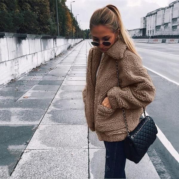 2019 winter women cotton fluffy long sleeve jacket ladies warm long outerwear cardigan coat1, Black
2019 winter women cotton fluffy long sleeve jacket ladies warm long outerwear cardigan coat1, Black