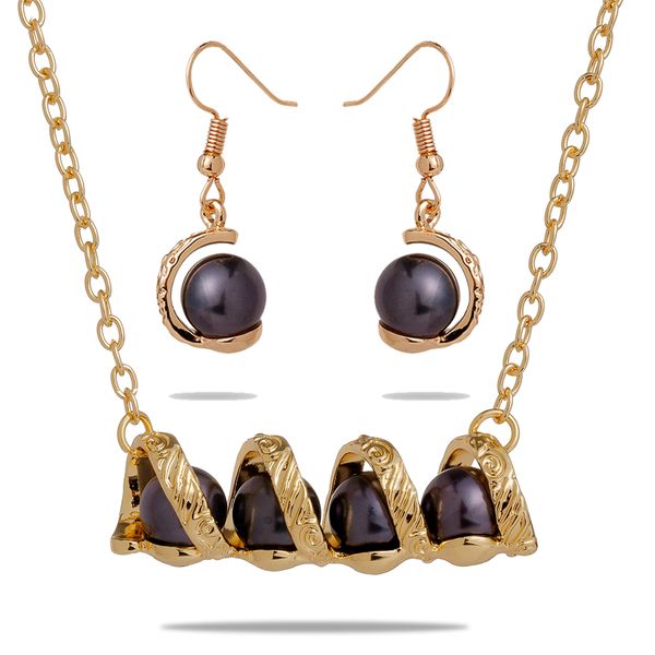 jewelry set of black pearl jewelry zinc alloy earrings dangling drop accessories pearl hawaiian jewelry sets for women gifts, Silver
jewelry set of black pearl jewelry zinc alloy earrings dangling drop accessories pearl hawaiian jewelry sets for women gifts, Silver