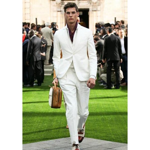 classic men's suit custom made ivory notched lapel two button groom men suit 2020 mens business suits ( jacket+pant+vest+tie, White;black
classic men's suit custom made ivory notched lapel two button groom men suit 2020 mens business suits ( jacket+pant+vest+tie, White;black