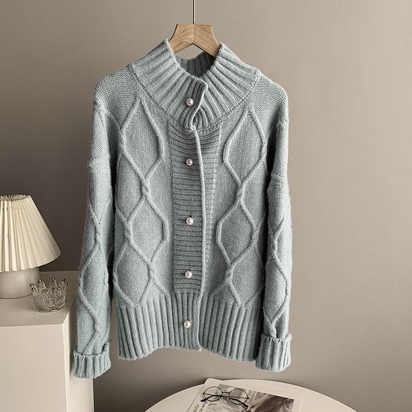 new 2021 spring o-neck long sleeve knitted single button beige sweater casual women cardigans n0l7, White;black
new 2021 spring o-neck long sleeve knitted single button beige sweater casual women cardigans n0l7, White;black