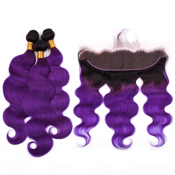 indian virgin human hair ombre purple body wave weave bundles with frontal #1b purple ombre wavy lace frontal closure 13x4 with weaves, Black
indian virgin human hair ombre purple body wave weave bundles with frontal #1b purple ombre wavy lace frontal closure 13x4 with weaves, Black