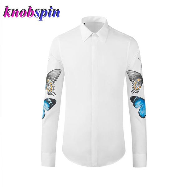 men's dress shirts 100% pure cotton shirt men long sleeve slim colorful butterfly printed chemise homme big size casual business male, White;black
men's dress shirts 100% pure cotton shirt men long sleeve slim colorful butterfly printed chemise homme big size casual business male, White;black
