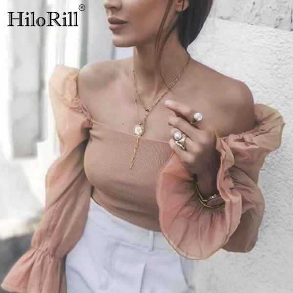 hilorill women chic mesh organza patchwork blouse solid butterfly long sleeve shirt lady holiday knitted blouses ropa mujer1, White
hilorill women chic mesh organza patchwork blouse solid butterfly long sleeve shirt lady holiday knitted blouses ropa mujer1, White