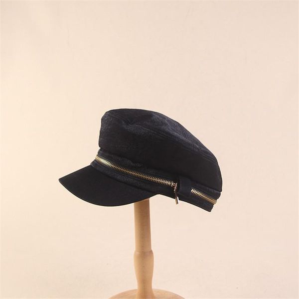 stingy brim hats autumn winter style solid color duck tongue beret zipper casual octagonal cap joker painter hat 03, Blue;gray
stingy brim hats autumn winter style solid color duck tongue beret zipper casual octagonal cap joker painter hat 03, Blue;gray