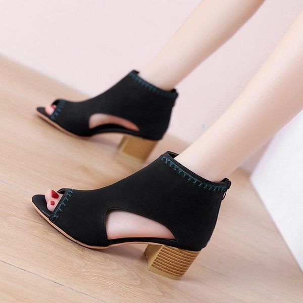 gladiator women sandals peep toe zip summer hollow shoes square heels shoes women sandals sandalias zapatos de mujer1, Black
gladiator women sandals peep toe zip summer hollow shoes square heels shoes women sandals sandalias zapatos de mujer1, Black