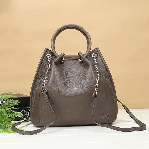 authentic cow skin two-sets women's chic purse genuine leather lady round handle handbag female dual-use bucket shoulder bag
authentic cow skin two-sets women's chic purse genuine leather lady round handle handbag female dual-use bucket shoulder bag