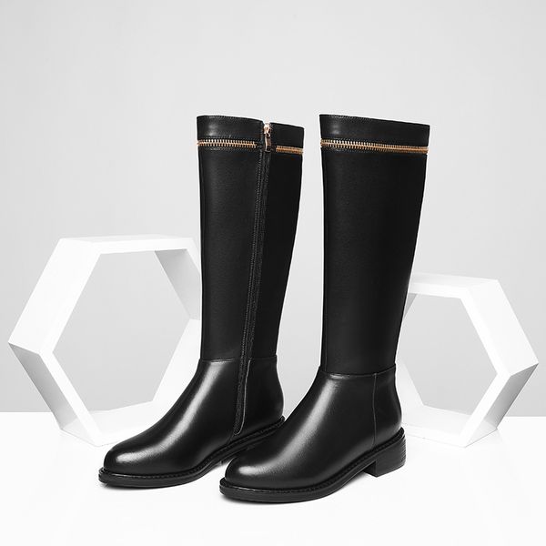 2021 long riding quality genuine leather med heels night club shoes woman new women knee high boots 2hpe, Black
2021 long riding quality genuine leather med heels night club shoes woman new women knee high boots 2hpe, Black